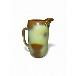 Frankoma Plainsman Lazy Prairie Green Pitcher Water Jug #80 2 Qt Vtg MCM